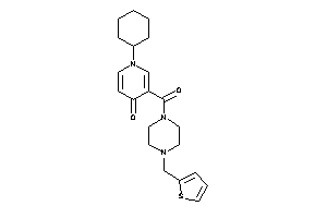 1-cyclohexyl-3-[4-(2-thenyl)piperazine-1-carbonyl]-4-pyridone