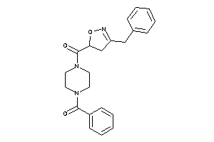 (4-benzoylpiperazino)-(3-benzyl-2-isoxazolin-5-yl)methanone