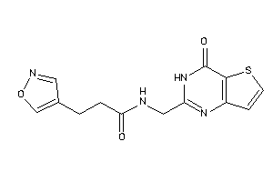 Image of 3-isoxazol-4-yl-N-[(4-keto-3H-thieno[3,2-d]pyrimidin-2-yl)methyl]propionamide