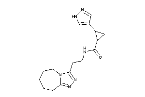 2-(1H-pyrazol-4-yl)-N-[2-(6,7,8,9-tetrahydro-5H-[1,2,4]triazolo[4,3-a]azepin-3-yl)ethyl]cyclopropanecarboxamide