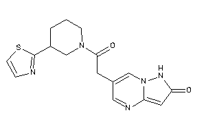 6-[2-keto-2-(3-thiazol-2-ylpiperidino)ethyl]-1H-pyrazolo[1,5-a]pyrimidin-2-one