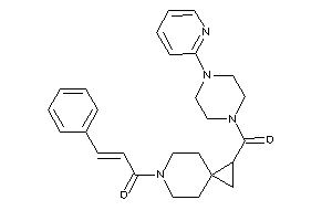 3-phenyl-1-[1-[4-(2-pyridyl)piperazine-1-carbonyl]-6-azaspiro[2.5]octan-6-yl]prop-2-en-1-one