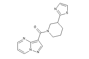 Pyrazolo[1,5-a]pyrimidin-3-yl-(3-thiazol-2-ylpiperidino)methanone