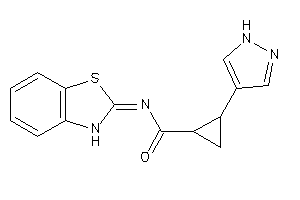 N-(3H-1,3-benzothiazol-2-ylidene)-2-(1H-pyrazol-4-yl)cyclopropanecarboxamide