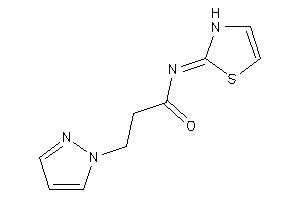 3-pyrazol-1-yl-N-(4-thiazolin-2-ylidene)propionamide