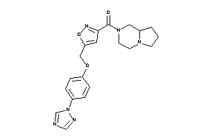 3,4,6,7,8,8a-hexahydro-1H-pyrrolo[1,2-a]pyrazin-2-yl-[5-[[4-(1,2,4-triazol-1-yl)phenoxy]methyl]isoxazol-3-yl]methanone