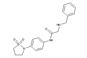 2-(benzylamino)-N-[4-(1,1-diketo-1,2-thiazolidin-2-yl)phenyl]acetamide