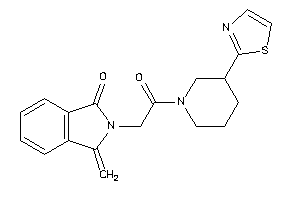 2-[2-keto-2-(3-thiazol-2-ylpiperidino)ethyl]-3-methylene-isoindolin-1-one