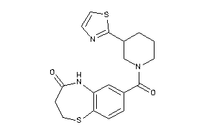 7-(3-thiazol-2-ylpiperidine-1-carbonyl)-3,5-dihydro-2H-1,5-benzothiazepin-4-one