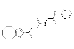 Image of 4,5,6,7,8,9-hexahydrocycloocta[b]thiophene-2-carboxylic Acid [2-[(2-anilino-2-keto-ethyl)amino]-2-keto-ethyl] Ester