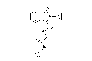 2-cyclopropyl-N-[2-(cyclopropylamino)-2-keto-ethyl]-3-keto-isoindoline-1-carboxamide