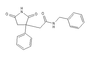 Image of N-benzyl-2-(2,5-diketo-3-phenyl-pyrrolidin-3-yl)acetamide