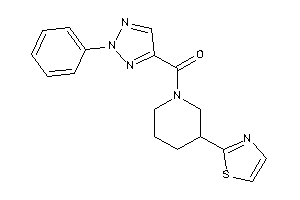 (2-phenyltriazol-4-yl)-(3-thiazol-2-ylpiperidino)methanone