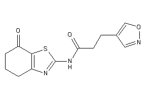 3-isoxazol-4-yl-N-(7-keto-5,6-dihydro-4H-1,3-benzothiazol-2-yl)propionamide