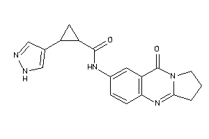 N-(9-keto-2,3-dihydro-1H-pyrrolo[2,1-b]quinazolin-7-yl)-2-(1H-pyrazol-4-yl)cyclopropanecarboxamide