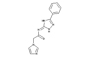 Image of 2-imidazol-1-yl-N-(3-phenyl-1,4-dihydro-1,2,4-triazol-5-ylidene)acetamide