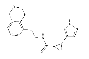 N-[2-(4H-1,3-benzodioxin-8-yl)ethyl]-2-(1H-pyrazol-4-yl)cyclopropanecarboxamide