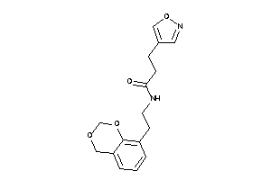 N-[2-(4H-1,3-benzodioxin-8-yl)ethyl]-3-isoxazol-4-yl-propionamide