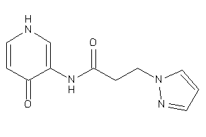 N-(4-keto-1H-pyridin-3-yl)-3-pyrazol-1-yl-propionamide