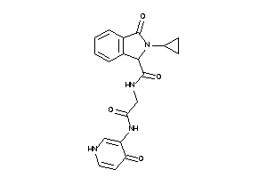 2-cyclopropyl-3-keto-N-[2-keto-2-[(4-keto-1H-pyridin-3-yl)amino]ethyl]isoindoline-1-carboxamide