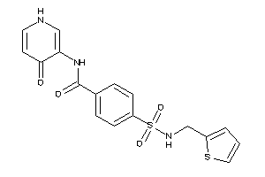 N-(4-keto-1H-pyridin-3-yl)-4-(2-thenylsulfamoyl)benzamide