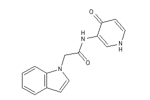 2-indol-1-yl-N-(4-keto-1H-pyridin-3-yl)acetamide