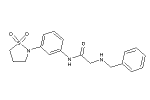 2-(benzylamino)-N-[3-(1,1-diketo-1,2-thiazolidin-2-yl)phenyl]acetamide