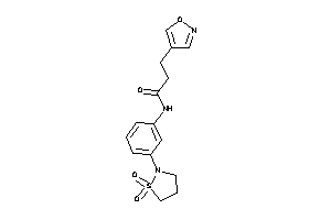 N-[3-(1,1-diketo-1,2-thiazolidin-2-yl)phenyl]-3-isoxazol-4-yl-propionamide