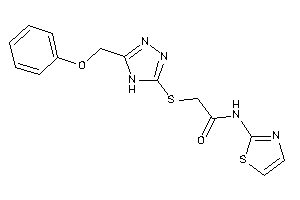 Image of 2-[[5-(phenoxymethyl)-4H-1,2,4-triazol-3-yl]thio]-N-thiazol-2-yl-acetamide