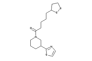 Image of 5-(dithiolan-3-yl)-1-(3-thiazol-2-ylpiperidino)pentan-1-one