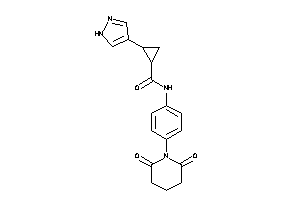 N-(4-glutarimidophenyl)-2-(1H-pyrazol-4-yl)cyclopropanecarboxamide