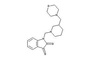 1-[[3-(morpholinomethyl)piperidino]methyl]isatin