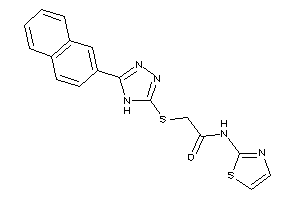 Image of 2-[[5-(2-naphthyl)-4H-1,2,4-triazol-3-yl]thio]-N-thiazol-2-yl-acetamide