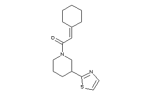 2-cyclohexylidene-1-(3-thiazol-2-ylpiperidino)ethanone