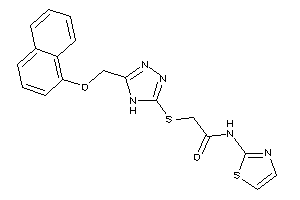 Image of 2-[[5-(1-naphthoxymethyl)-4H-1,2,4-triazol-3-yl]thio]-N-thiazol-2-yl-acetamide