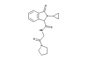 2-cyclopropyl-3-keto-N-(2-keto-2-pyrrolidino-ethyl)isoindoline-1-carboxamide