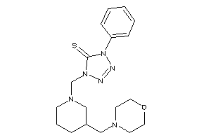 1-[[3-(morpholinomethyl)piperidino]methyl]-4-phenyl-tetrazole-5-thione