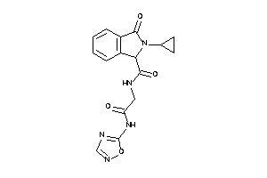 2-cyclopropyl-3-keto-N-[2-keto-2-(1,2,4-oxadiazol-5-ylamino)ethyl]isoindoline-1-carboxamide