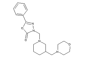 3-[[3-(morpholinomethyl)piperidino]methyl]-5-phenyl-1,3,4-oxadiazol-2-one