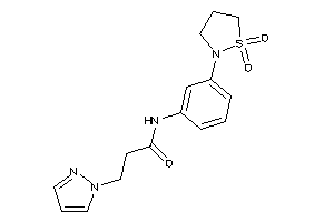 N-[3-(1,1-diketo-1,2-thiazolidin-2-yl)phenyl]-3-pyrazol-1-yl-propionamide