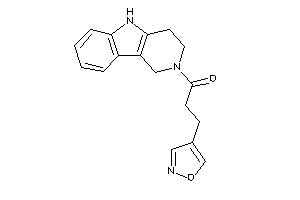 3-isoxazol-4-yl-1-(1,3,4,5-tetrahydropyrido[4,3-b]indol-2-yl)propan-1-one