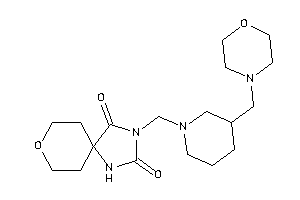 3-[[3-(morpholinomethyl)piperidino]methyl]-8-oxa-1,3-diazaspiro[4.5]decane-2,4-quinone