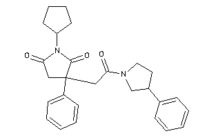 1-cyclopentyl-3-[2-keto-2-(3-phenylpyrrolidino)ethyl]-3-phenyl-pyrrolidine-2,5-quinone