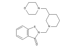 2-[[3-(morpholinomethyl)piperidino]methyl]-1,2-benzothiazol-3-one