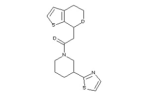 Image of 2-(5,7-dihydro-4H-thieno[2,3-c]pyran-7-yl)-1-(3-thiazol-2-ylpiperidino)ethanone