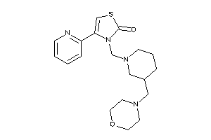 3-[[3-(morpholinomethyl)piperidino]methyl]-4-(2-pyridyl)-4-thiazolin-2-one