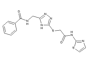 N-[[5-[[2-keto-2-(thiazol-2-ylamino)ethyl]thio]-4H-1,2,4-triazol-3-yl]methyl]benzamide