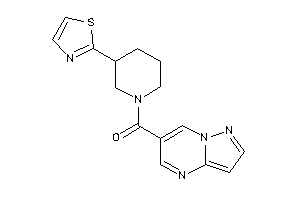 Pyrazolo[1,5-a]pyrimidin-6-yl-(3-thiazol-2-ylpiperidino)methanone