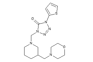 1-[[3-(morpholinomethyl)piperidino]methyl]-4-(2-thienyl)tetrazol-5-one