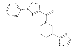 (1-phenyl-2-pyrazolin-3-yl)-(3-thiazol-2-ylpiperidino)methanone